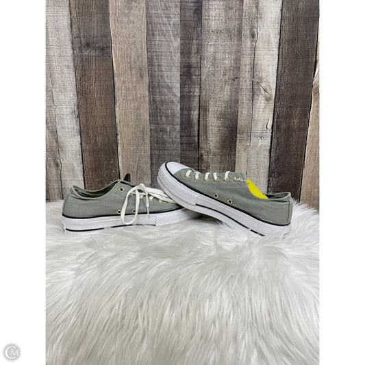Shoes Sneakers By Converse In Green & White, Size: 8