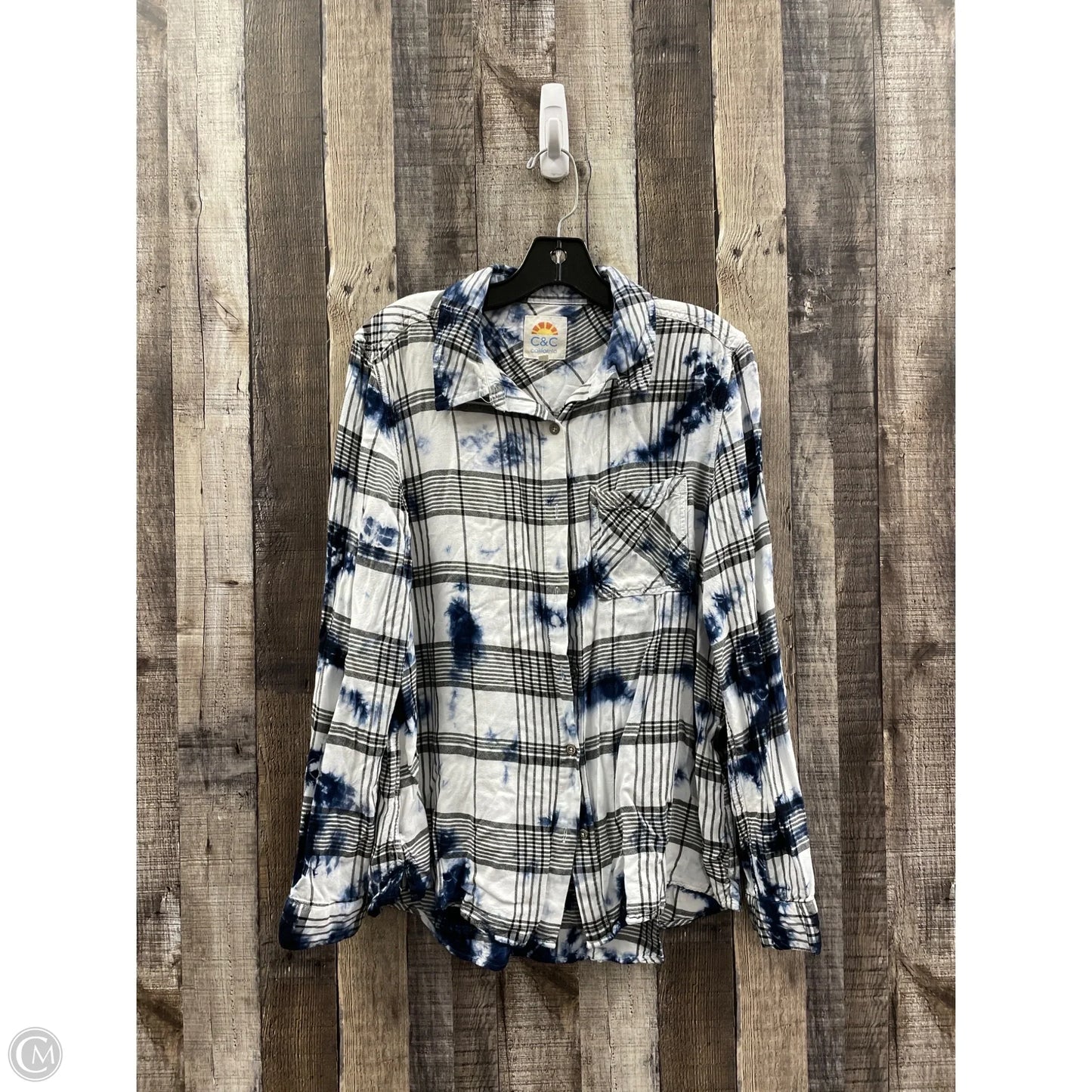 Top Long Sleeve By C And C In Multi-colored, Size: L