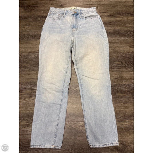 Jeans Straight By Madewell In Blue Denim, Size: 6