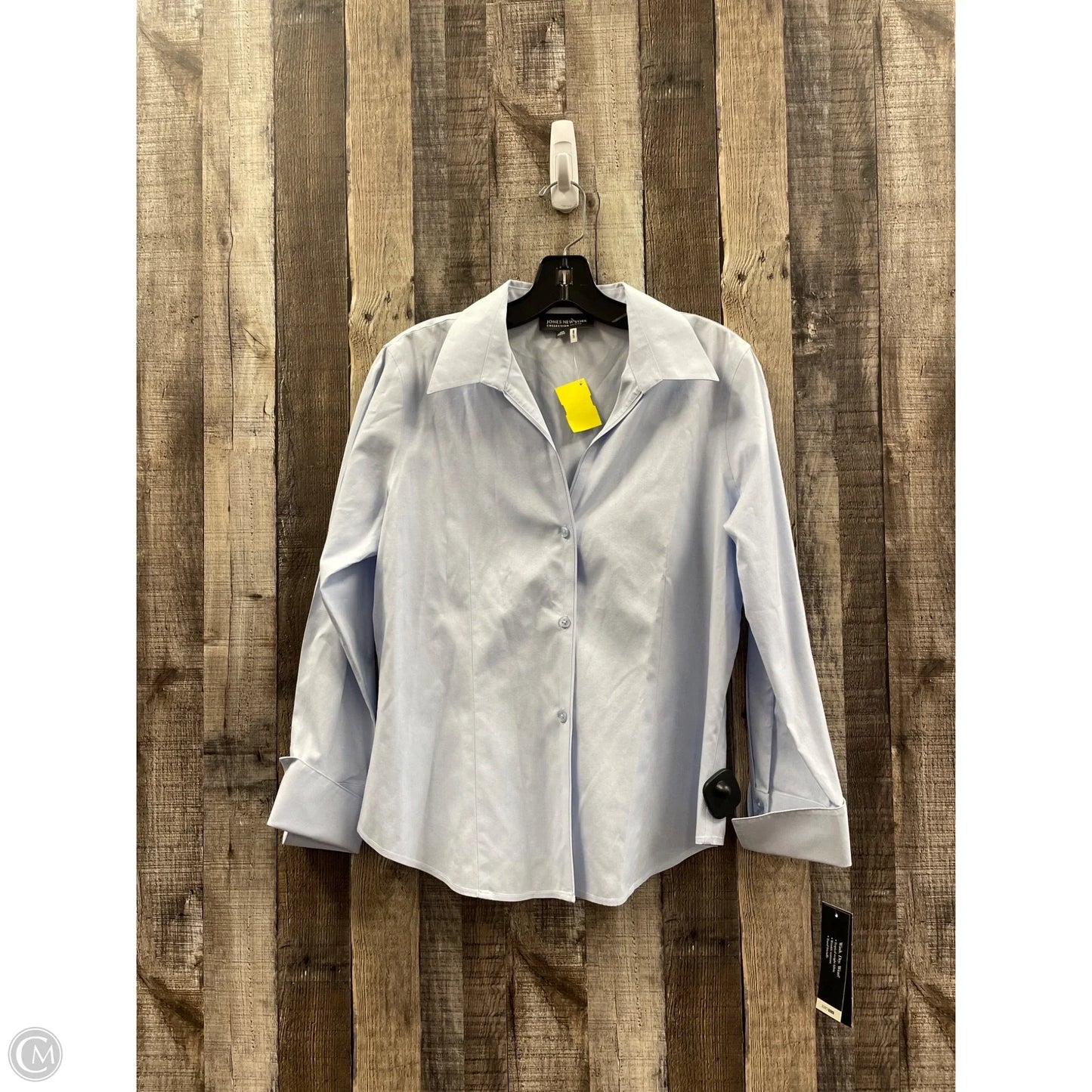 Top Long Sleeve By Jones New York In Blue, Size: 12p