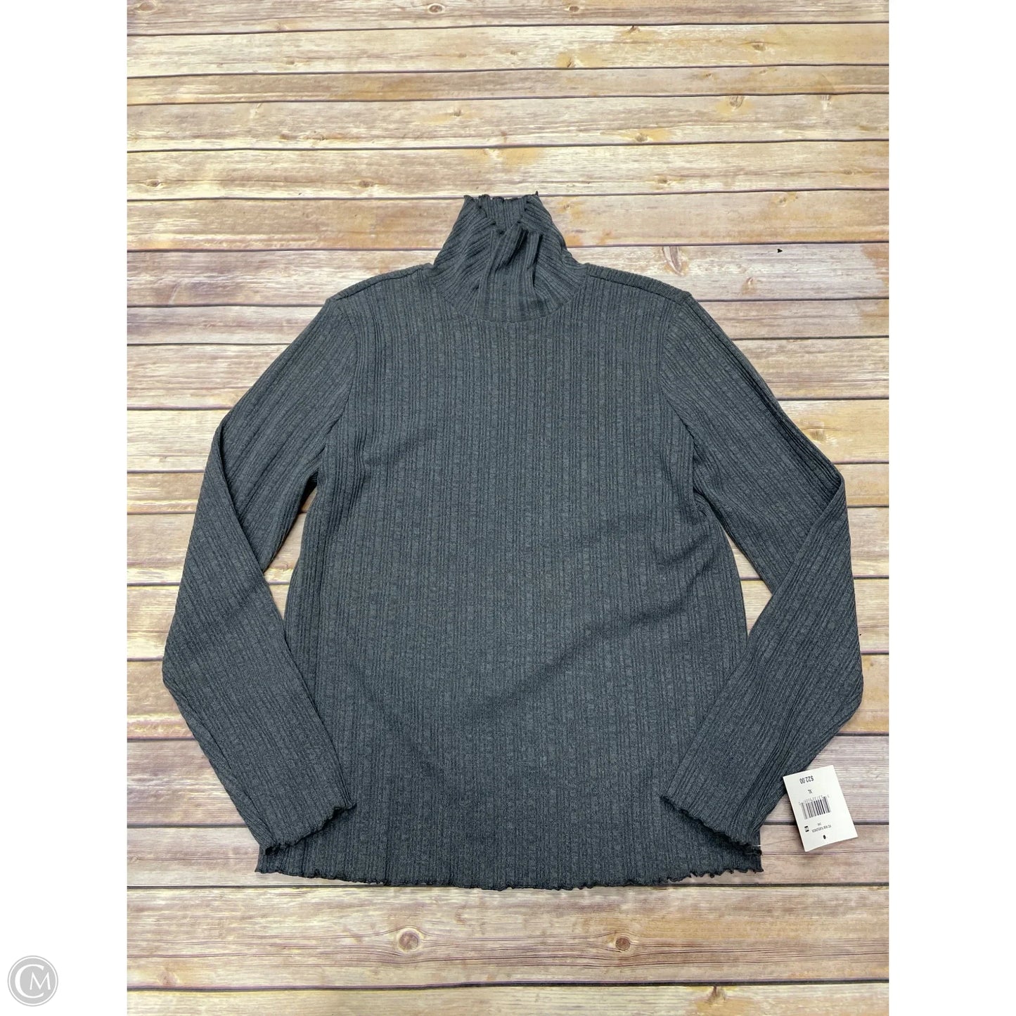 Sweater By Falls Creek In Grey, Size: Xl