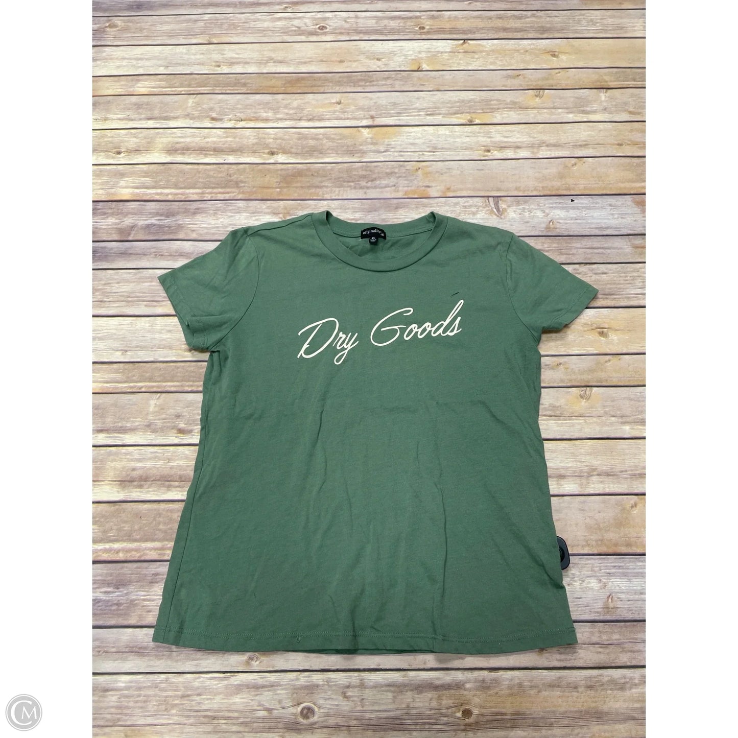 Top Short Sleeve By Originality In Green, Size: Xl