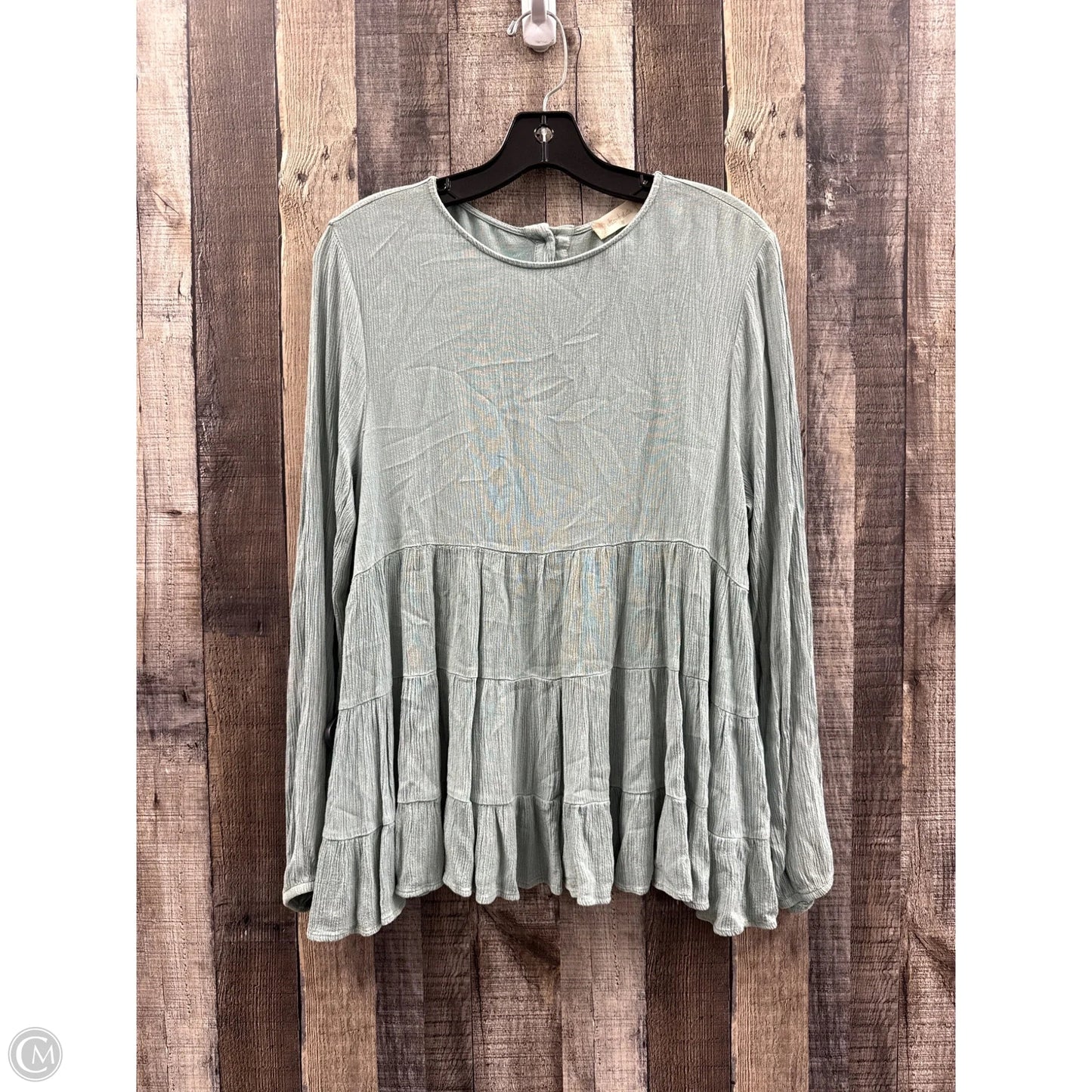 Top Long Sleeve By Altard State In Green, Size: S