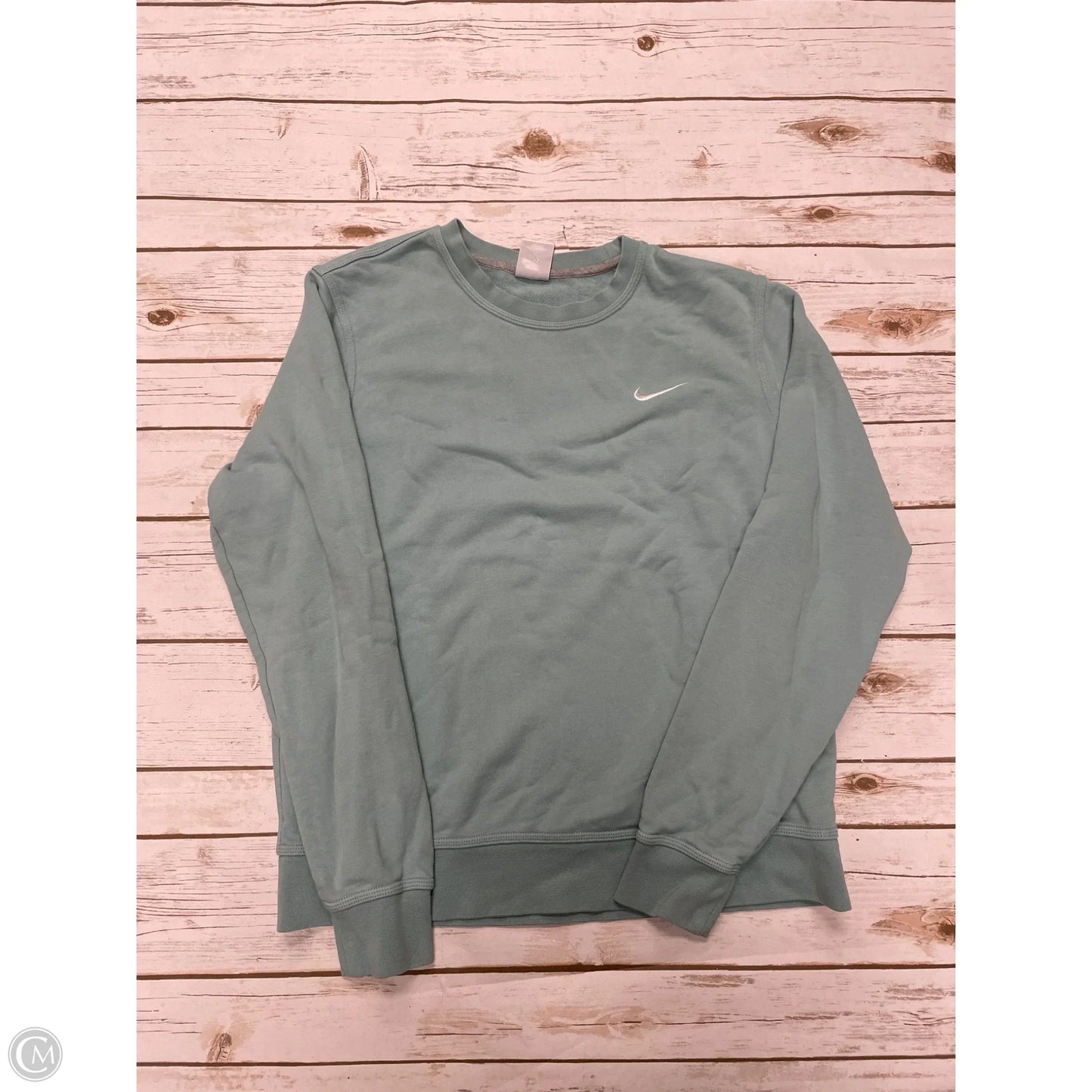 Athletic Sweatshirt Crewneck By Nike In Green, Size: L