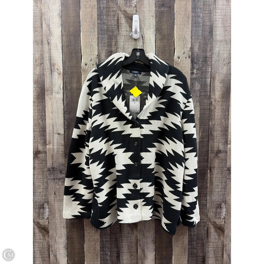 Sweater Cardigan By Chaps In Multi-colored, Size: 3x