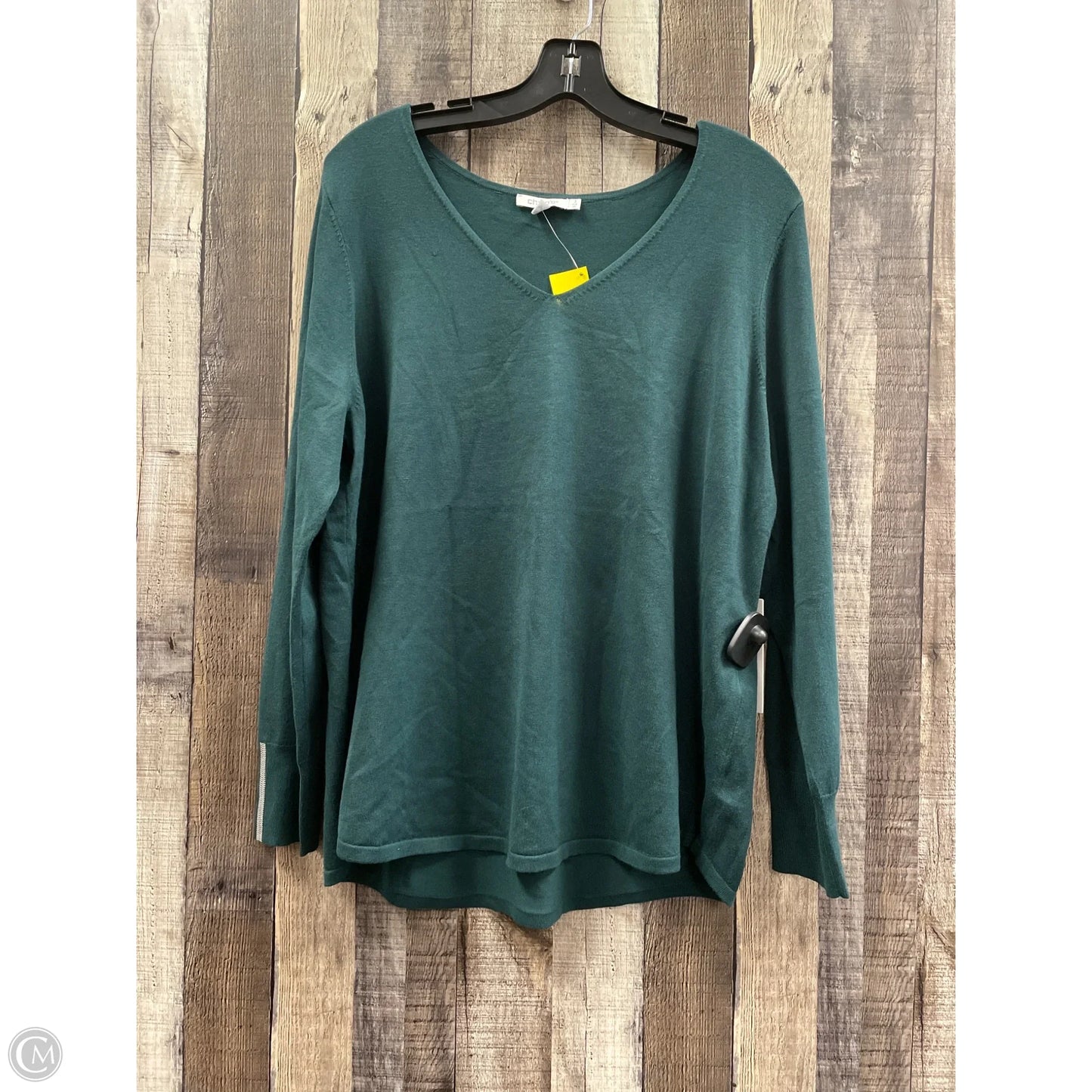 Top Long Sleeve By Chicos In Green, Size: Xl