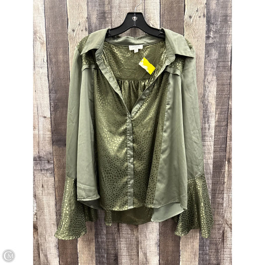 Top Long Sleeve By Umgee In Green, Size: L