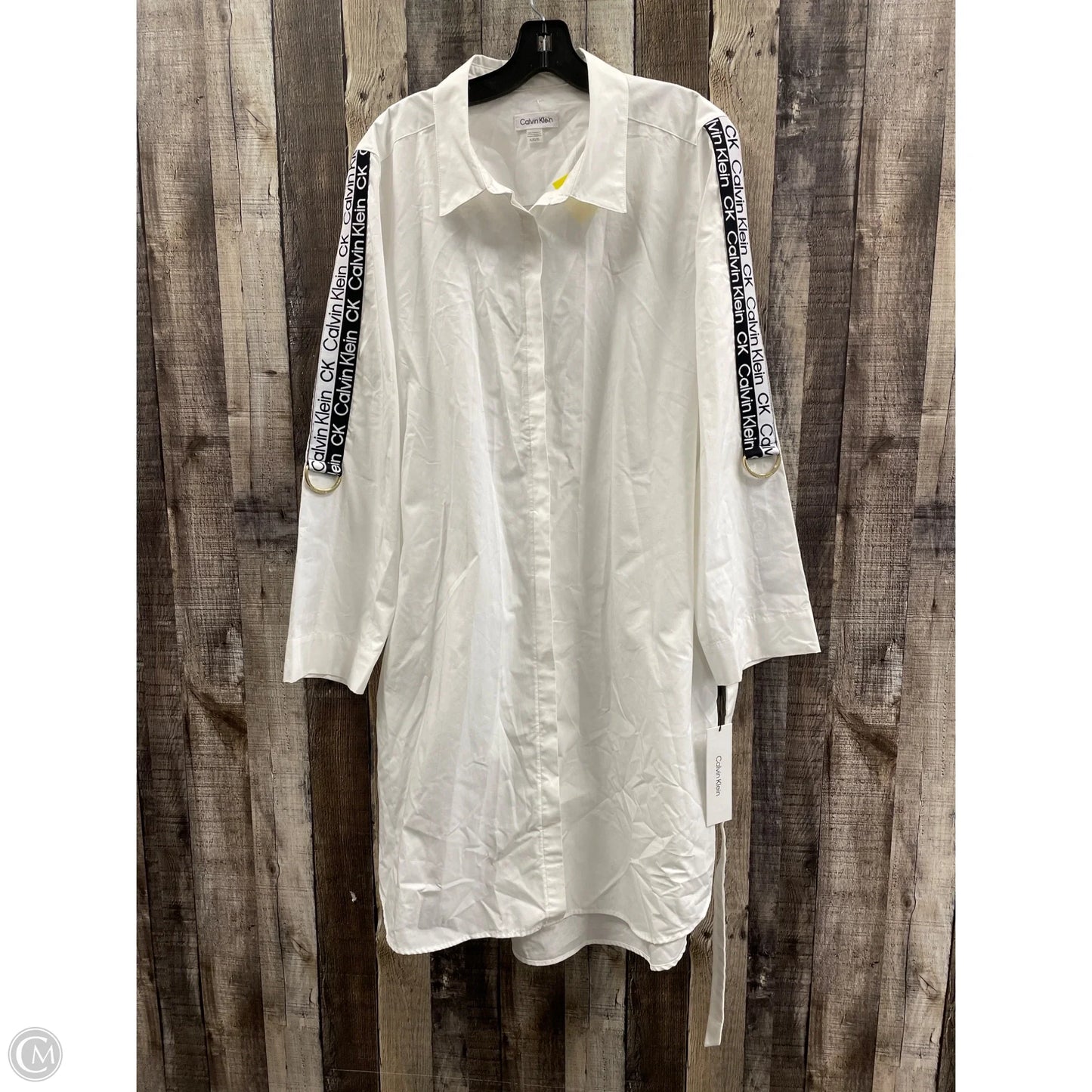 Dress Casual Short By Calvin Klein In Black & White, Size: Xl