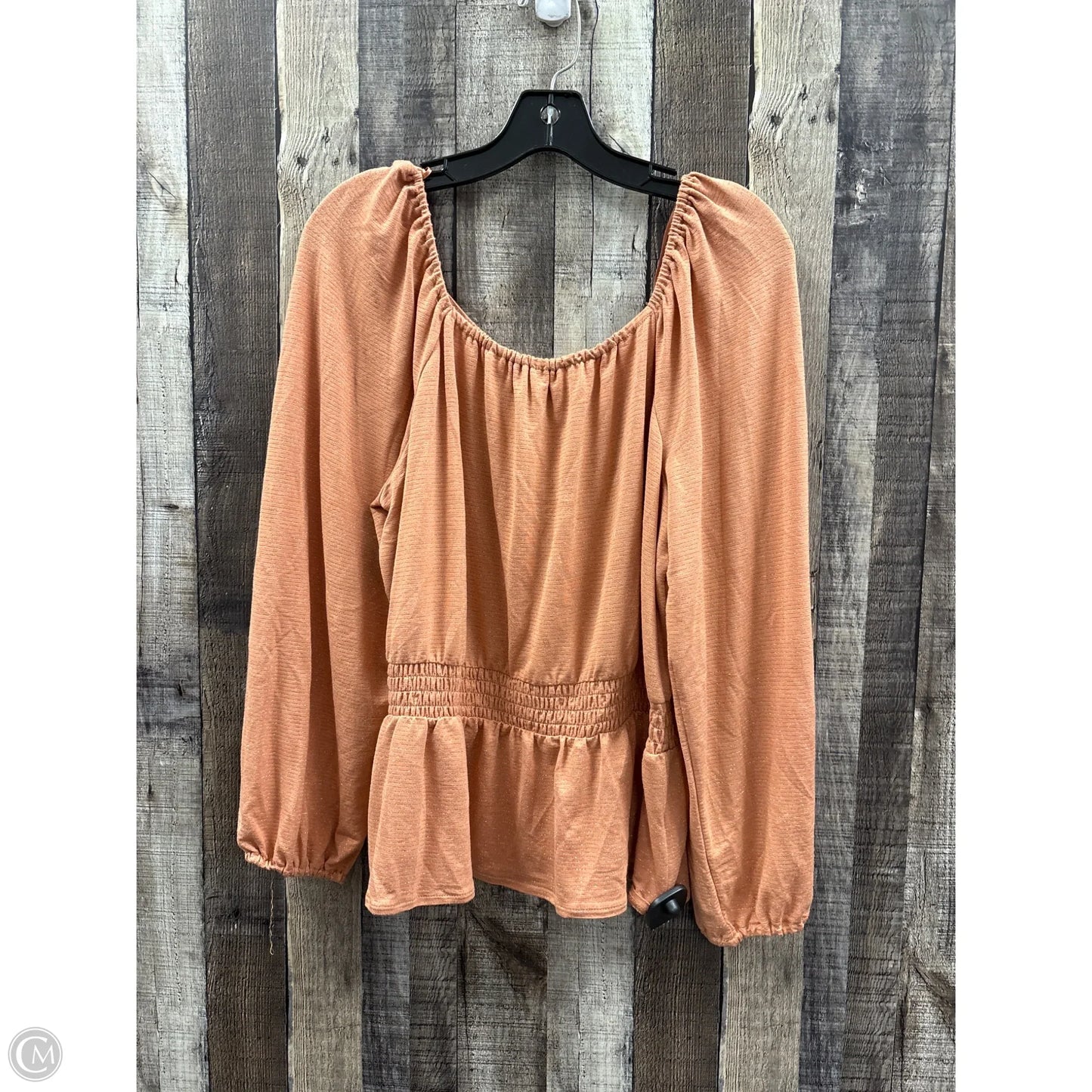 Top Long Sleeve By Lc Lauren Conrad In Orange, Size: Xl