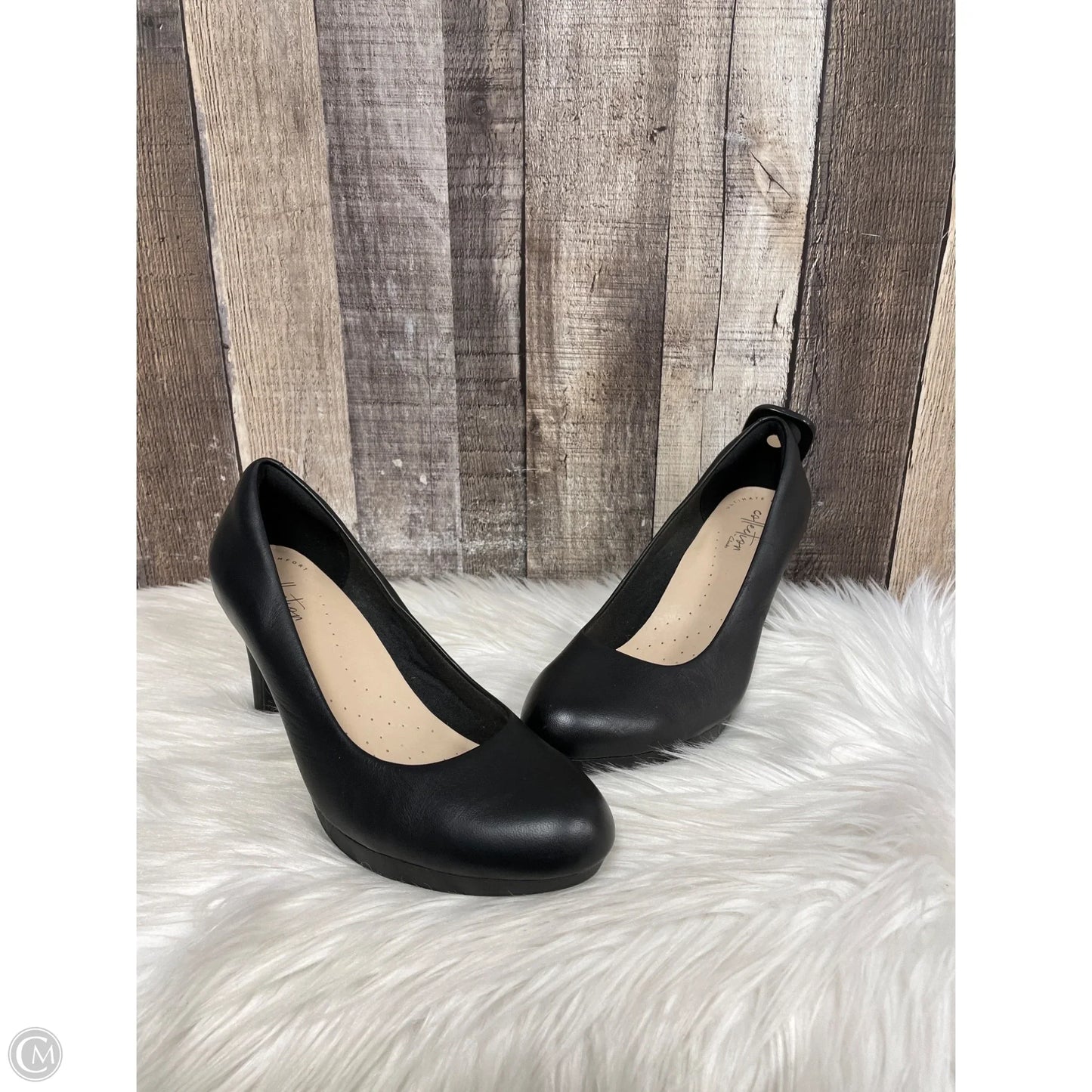 Shoes Heels Stiletto By Clarks In Black, Size: 7.5