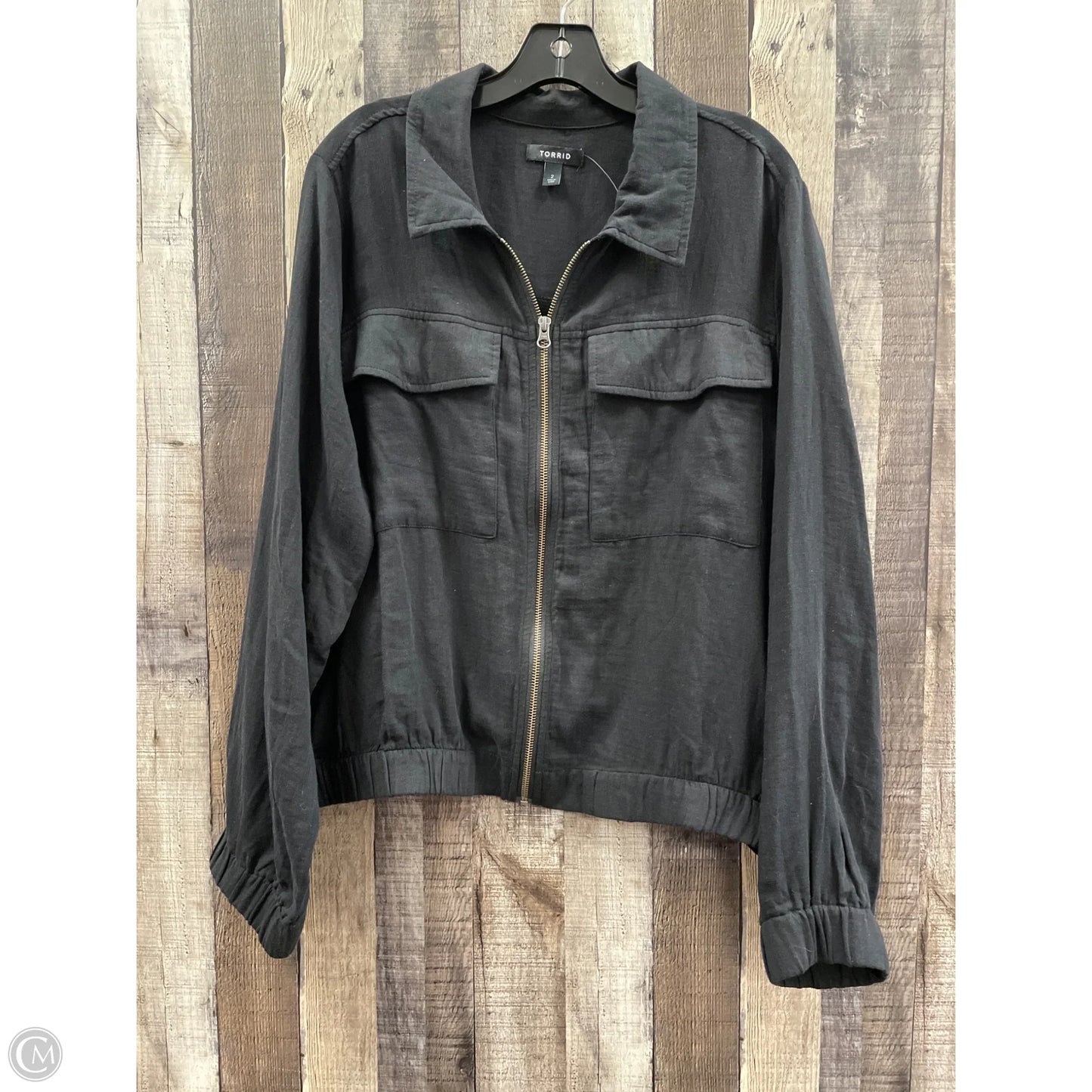 Jacket Moto By Torrid In Black, Size: 2x
