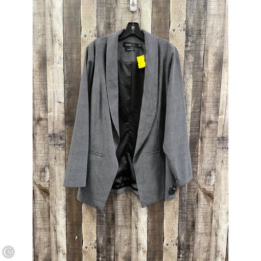 Blazer By Studio In Black & Grey, Size: 2x