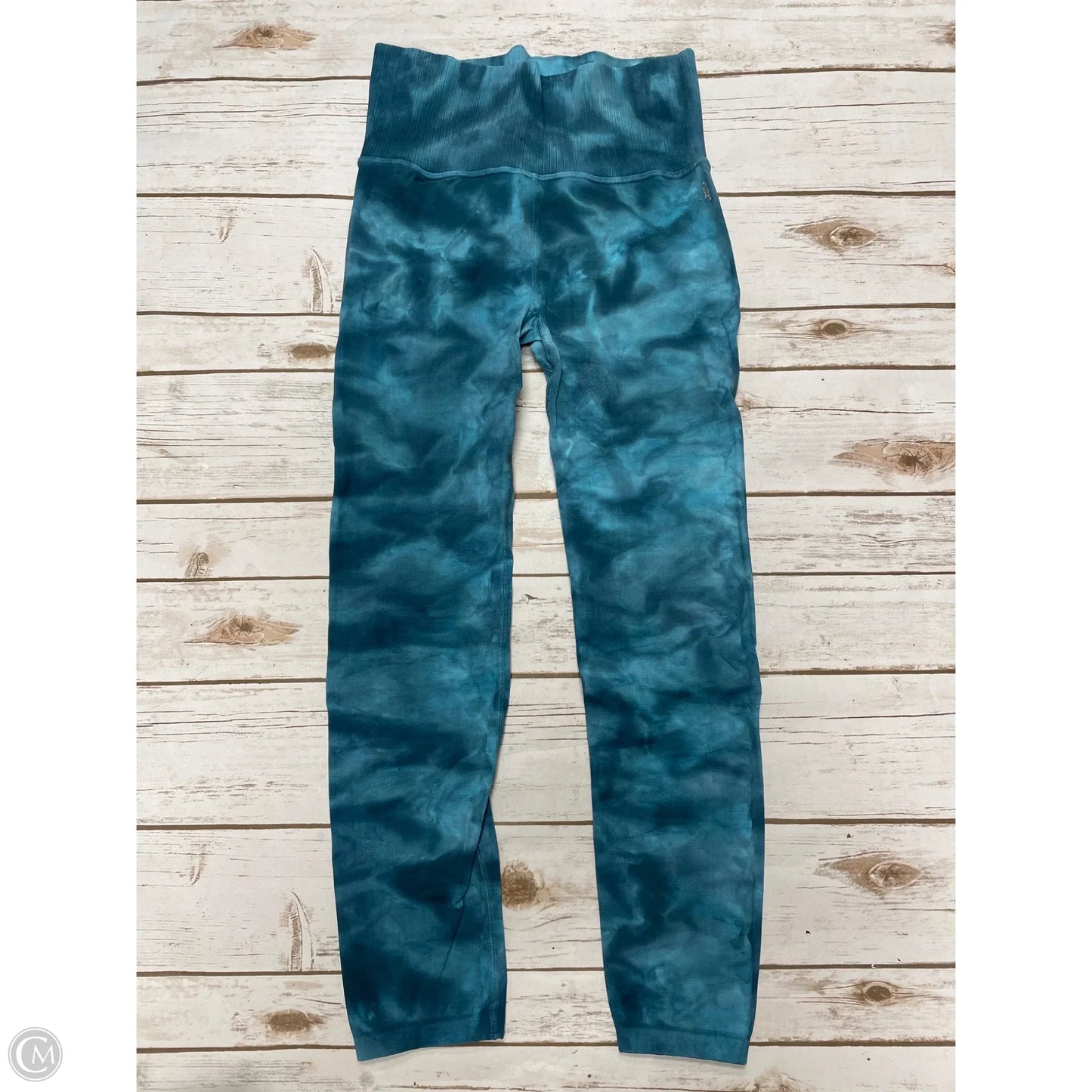 Athletic Leggings By Free People In Teal, Size: M