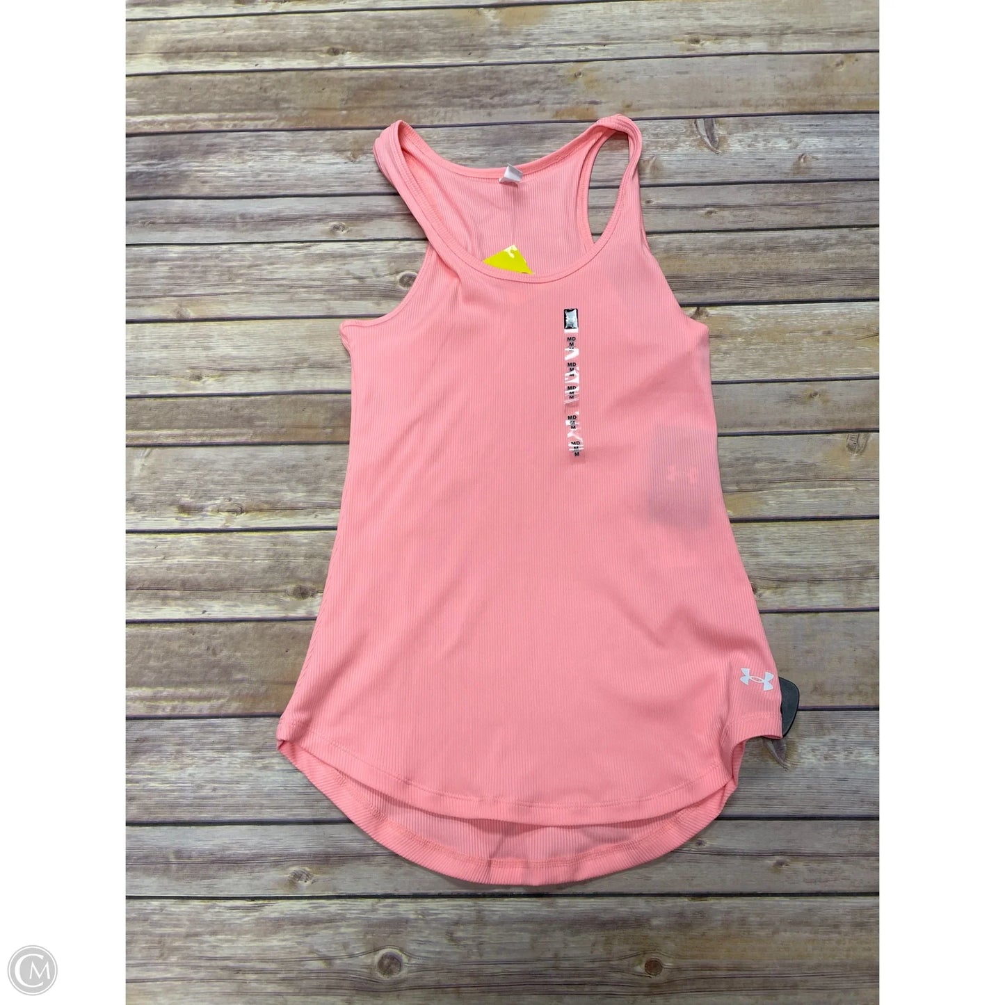 Athletic Tank Top By Under Armour In Peach, Size: M