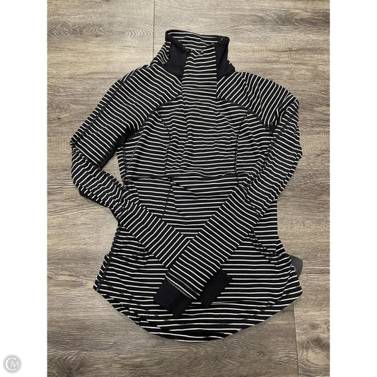Athletic Jacket By Lululemon In Black & White, Size: S