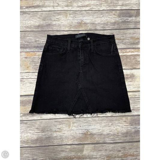 Skirt Mini & Short By Flying Monkey In Black Denim, Size: 4