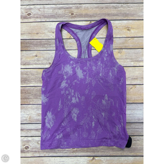 Athletic Tank Top By Lululemon In Purple, Size: Xs