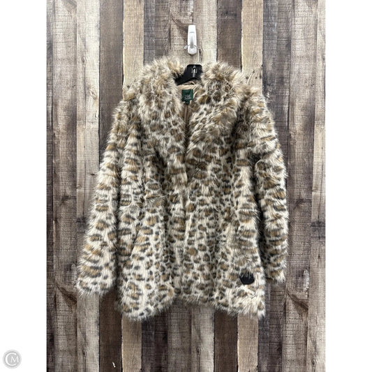Coat Faux Fur & Sherpa By Wild Fable In Animal Print, Size: M