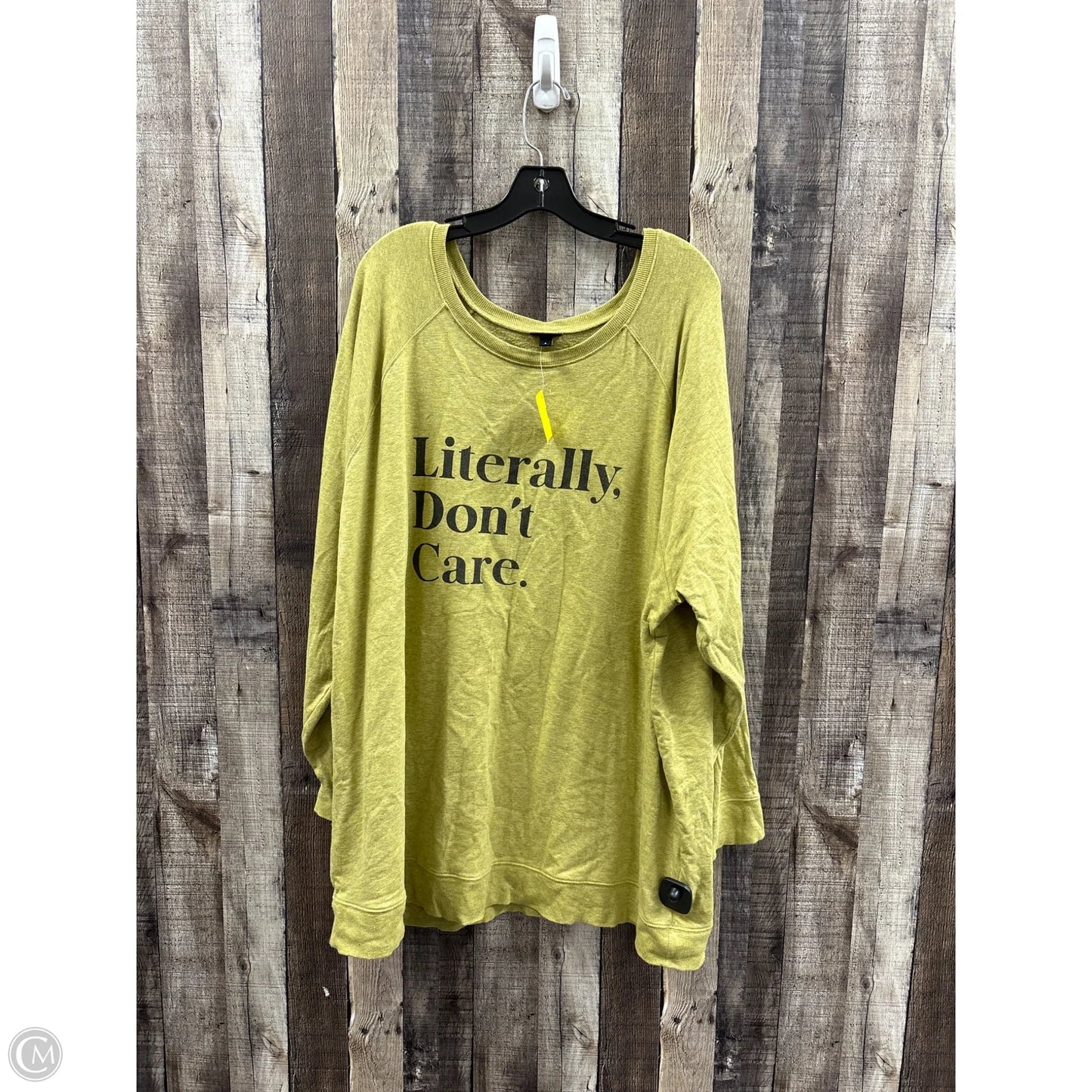 Sweatshirt Crewneck By Torrid In Green, Size: 4x