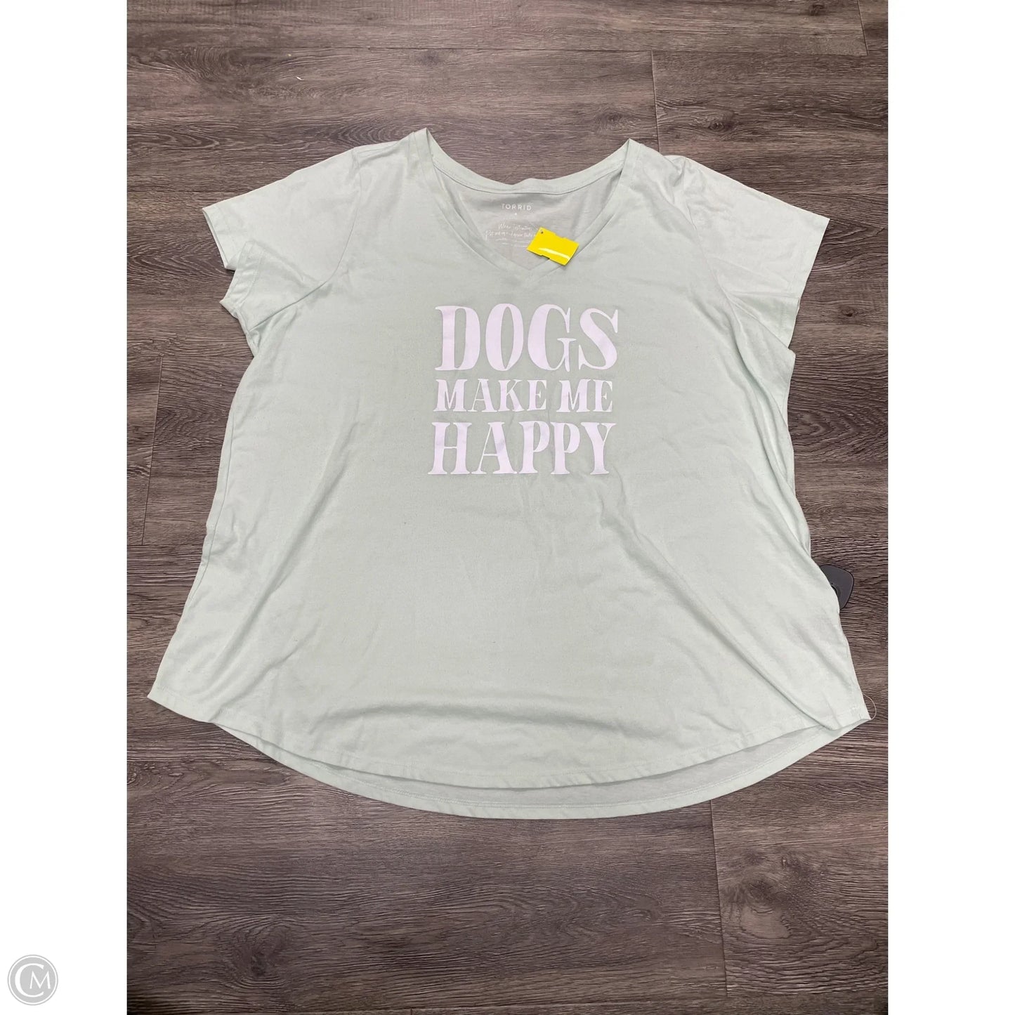 Top Short Sleeve By Torrid In Green, Size: 4x