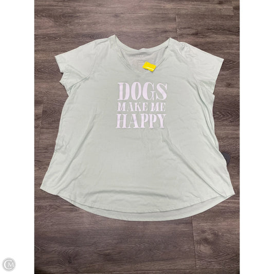 Top Short Sleeve By Torrid In Green, Size: 4x