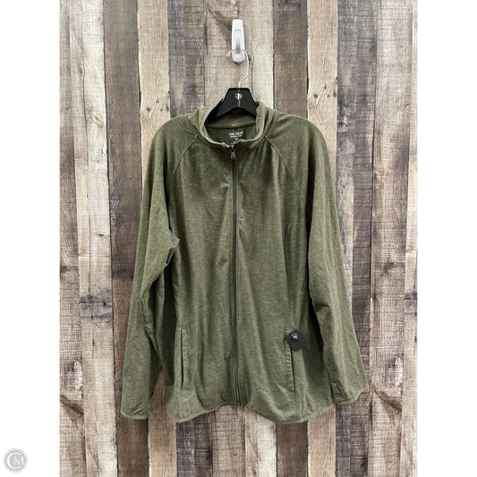 Athletic Jacket By Tek Gear In Green, Size: 2x