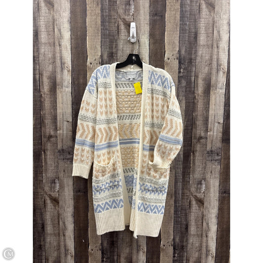 Sweater Cardigan By Pink Rose In Multi-colored, Size: S