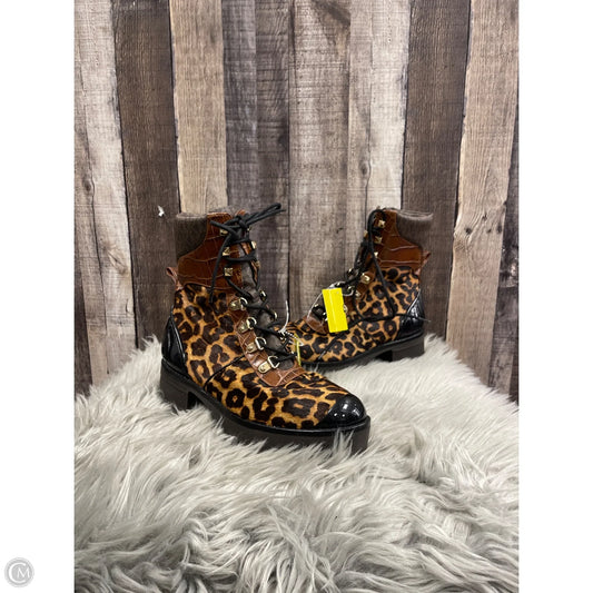 Boots Ankle Heels By Michael By Michael Kors In Animal Print, Size: 8