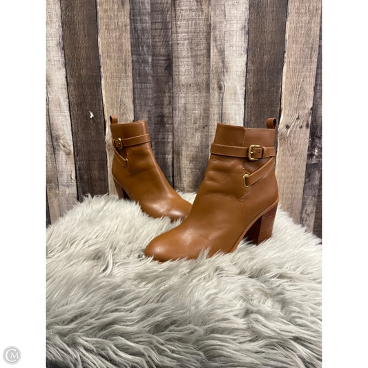 Boots Ankle Heels By Michael By Michael Kors In Brown, Size: 8.5