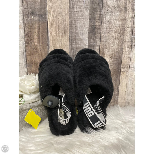 Slippers Designer By Ugg In Black, Size: 10