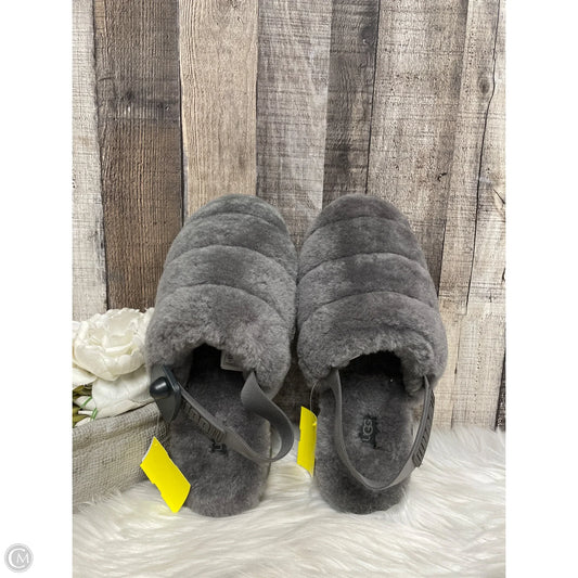 Slippers Designer By Ugg In Grey, Size: 10