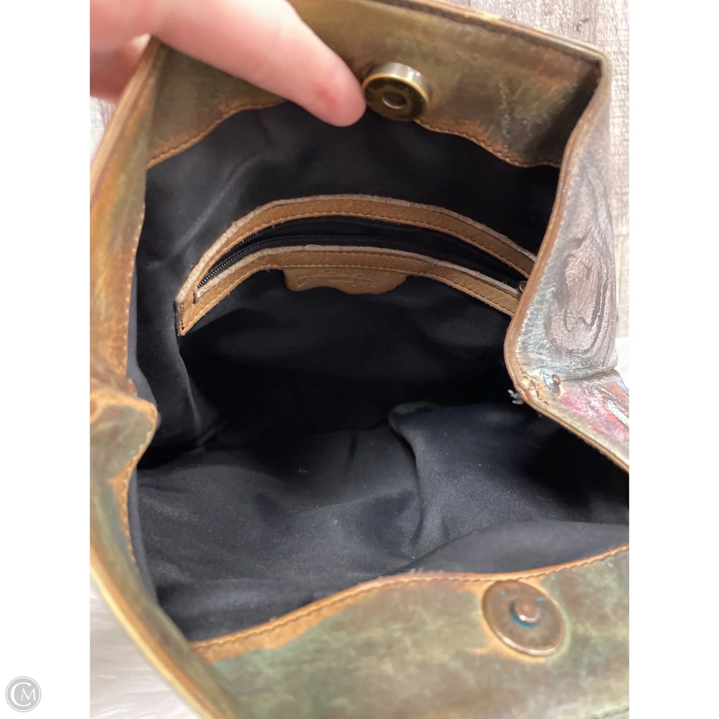 Backpack Leather By Cmc, Size: Medium