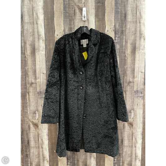 Coat Faux Fur & Sherpa By Worthington In Black, Size: Xl