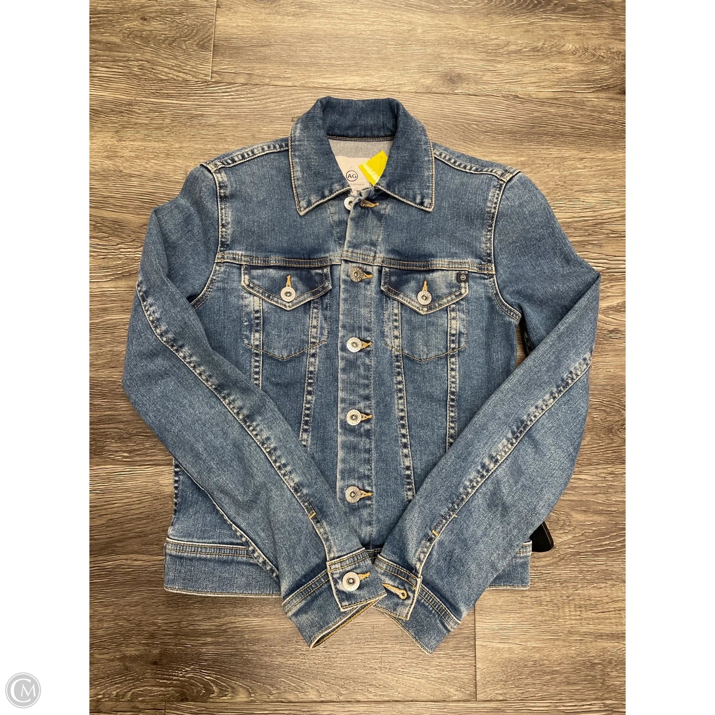 Jacket Denim By Adriano Goldschmied In Blue Denim, Size: Xs