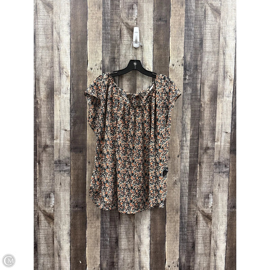 Top Short Sleeve By Lc Lauren Conrad In Multi-colored, Size: Xxl