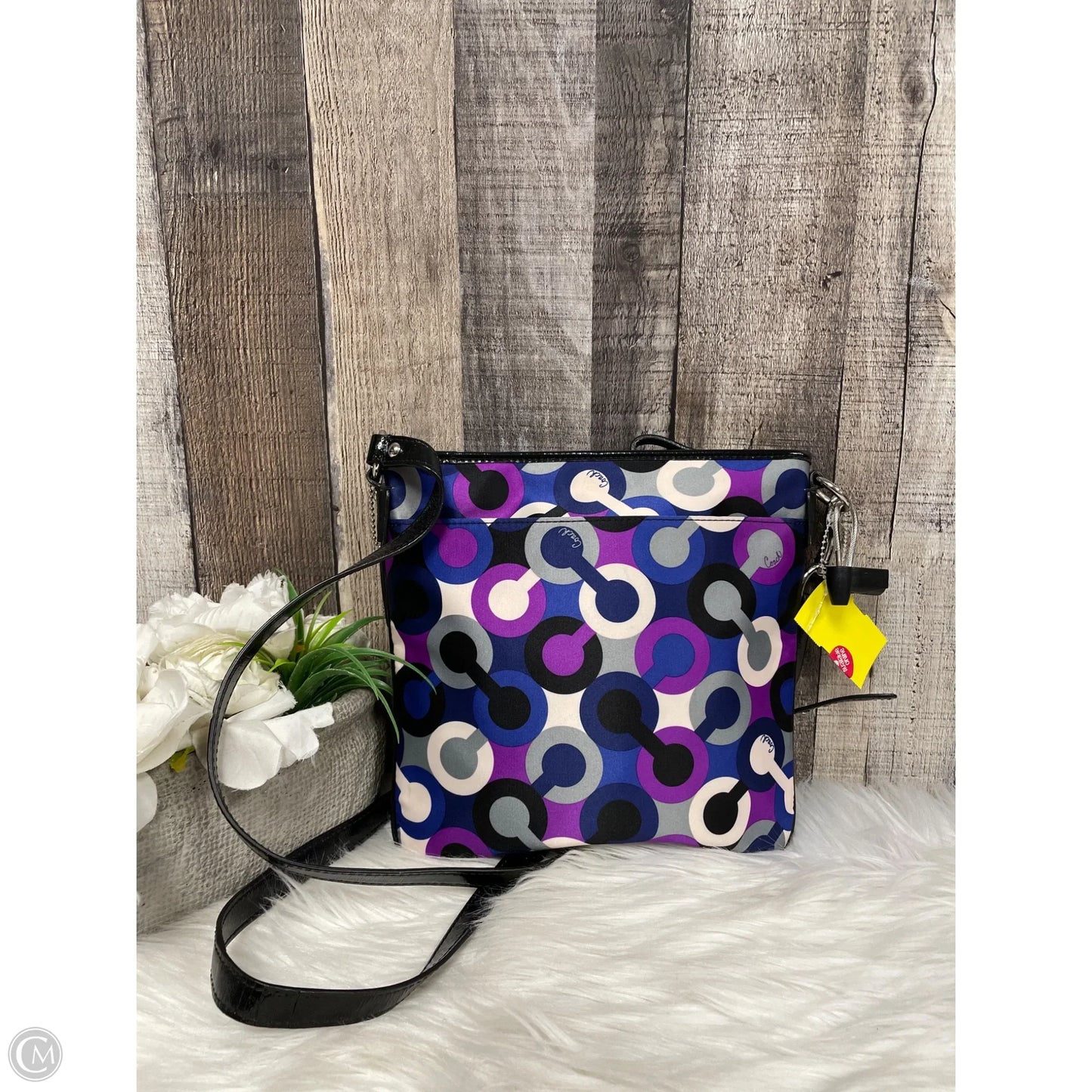 Crossbody Designer By Coach, Size: Medium