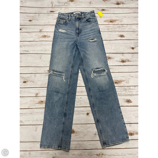 Jeans Straight By Pacsun In Blue Denim, Size: 0