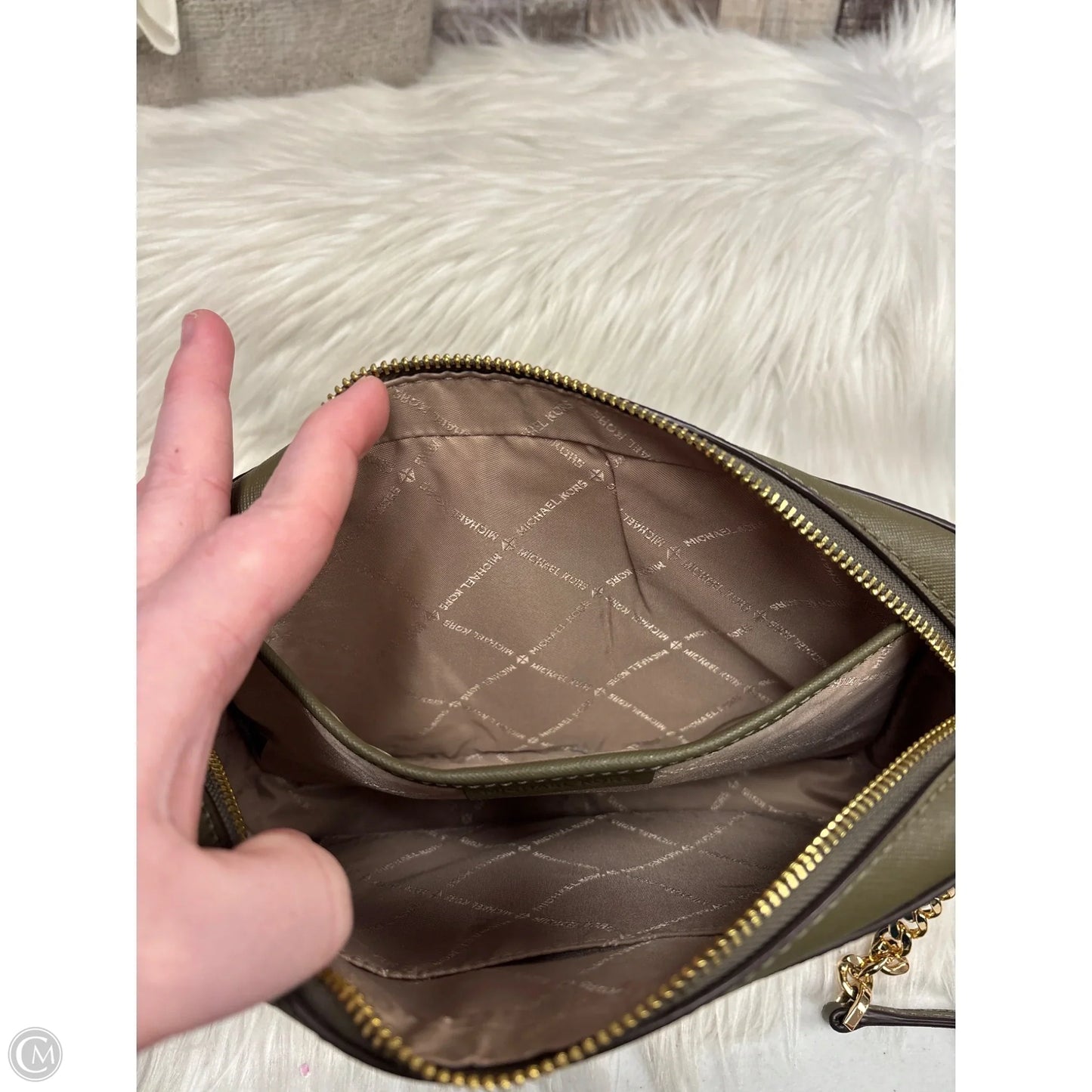 Crossbody Designer By Michael Kors, Size: Medium