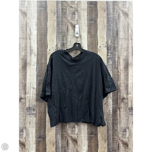 Athletic Top Short Sleeve By Fabletics In Black, Size: 1x
