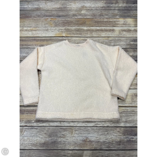Sweater By Loft In Ivory, Size: Xsp