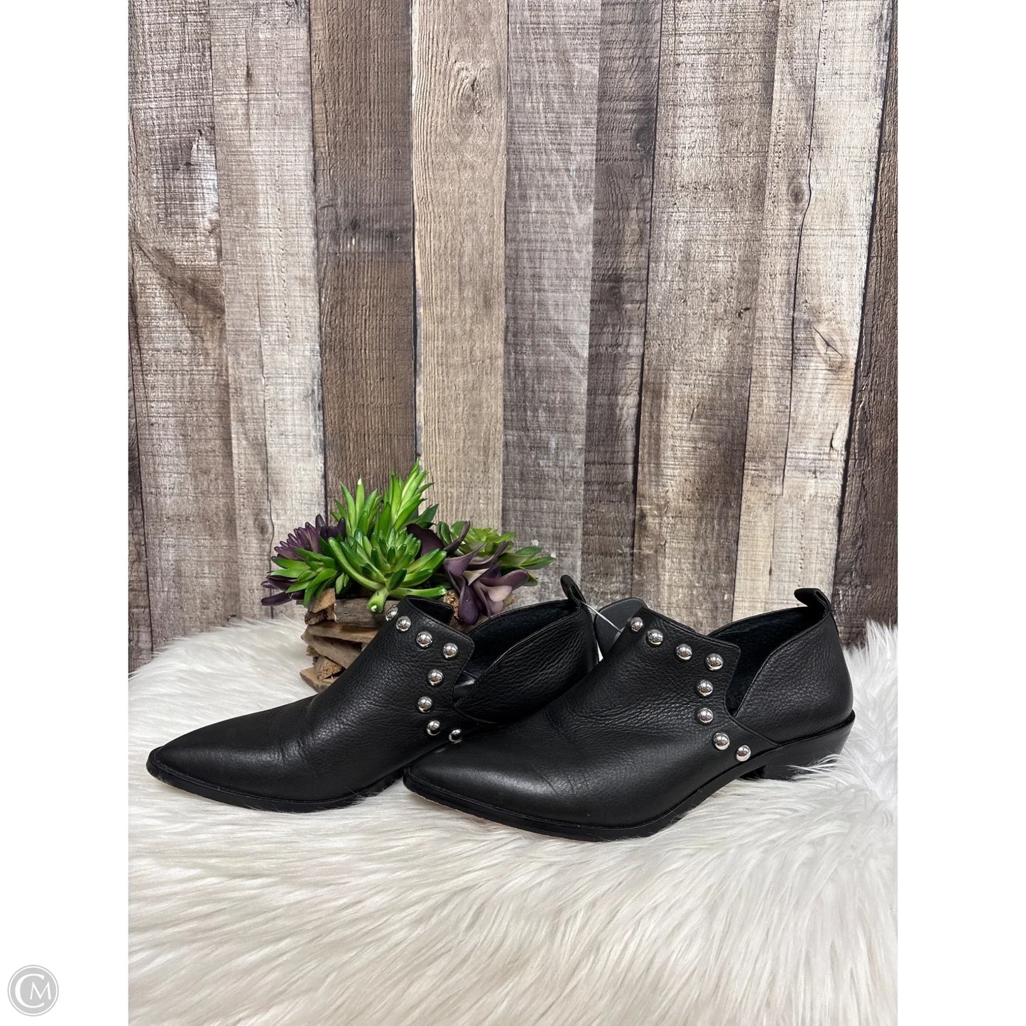 Shoes Designer By Rebecca Minkoff In Black & Silver, Size: 8