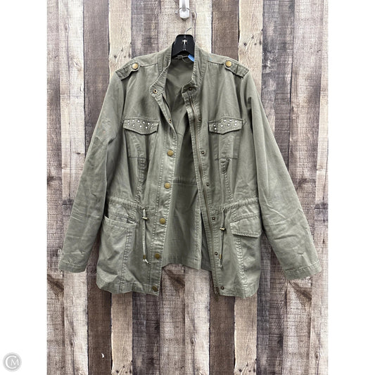 Jacket Utility By Roz And Ali In Green, Size: 1x