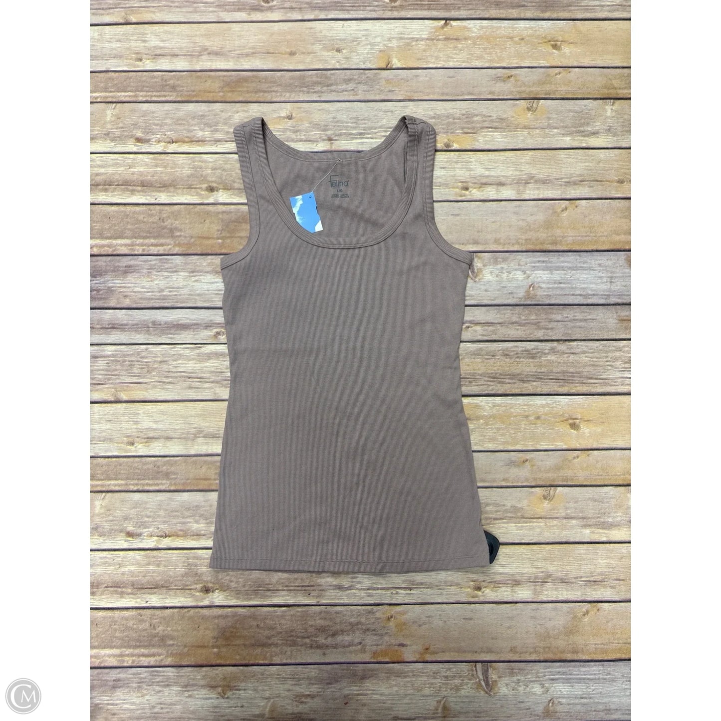 Top Sleeveless By Felina In Brown, Size: L