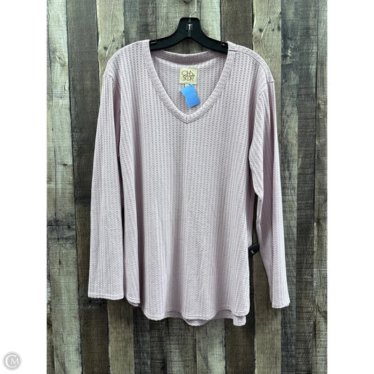 Top Long Sleeve By Chaser In Purple, Size: Xl