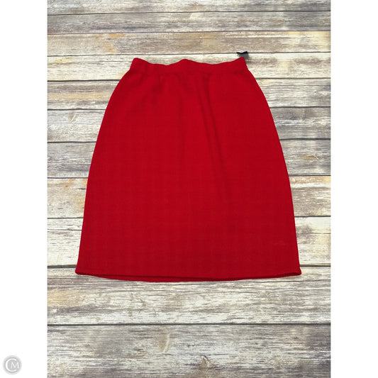 Skirt Luxury Designer By St John Collection In Red, Size: M