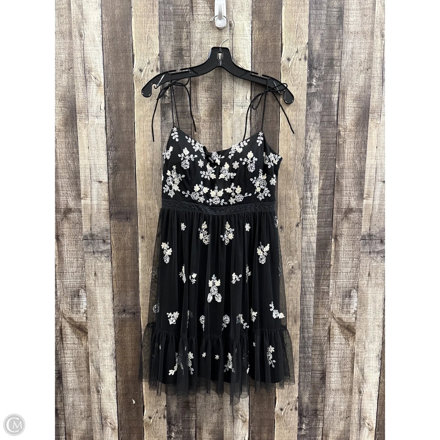 Dress Party Short By Adrianna Papell In Black & White, Size: S