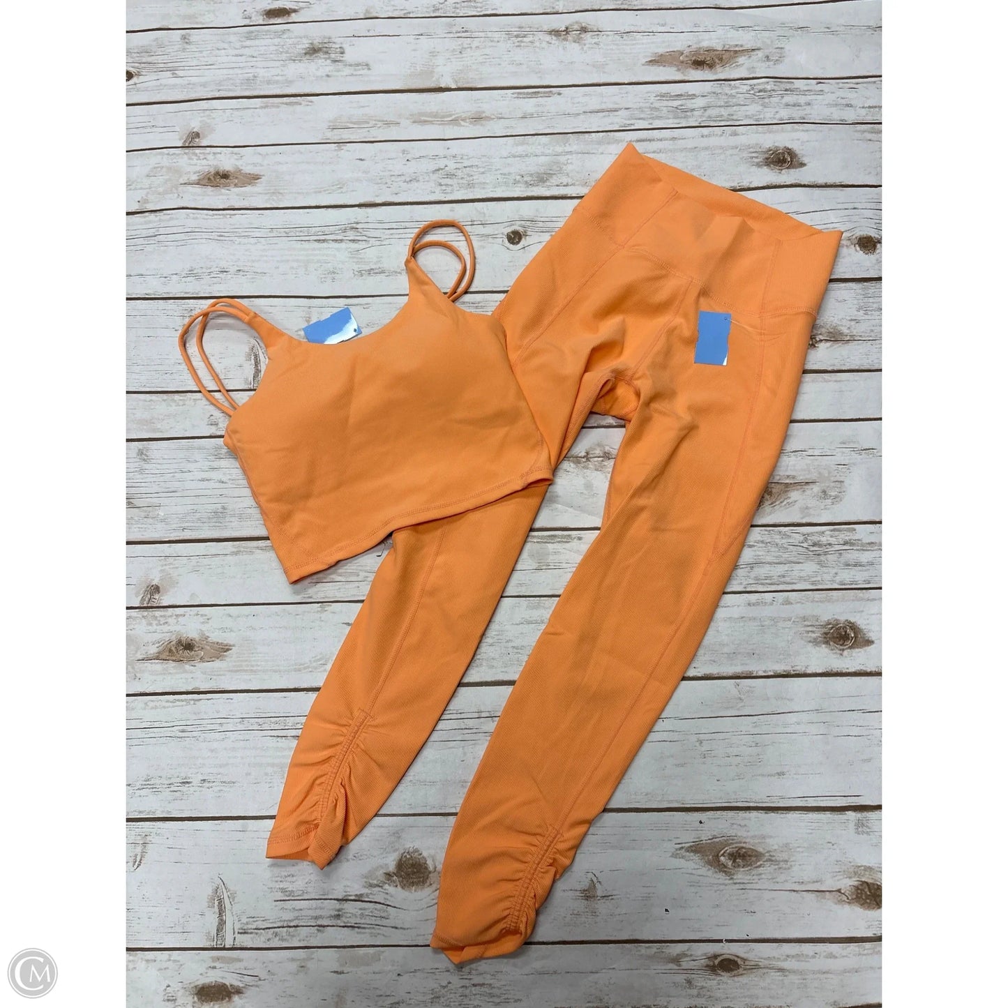 Athletic Pants 2pc By Wilo In Orange, Size: S
