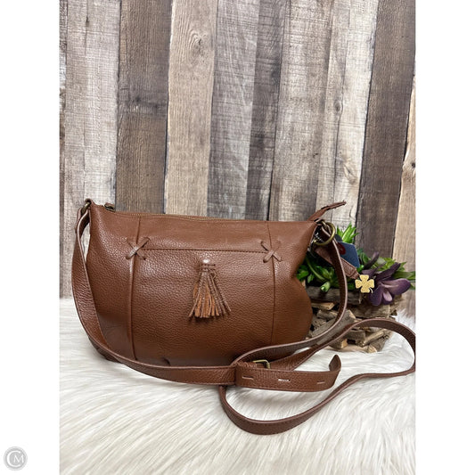 Crossbody Leather By Lucky Brand, Size: Medium
