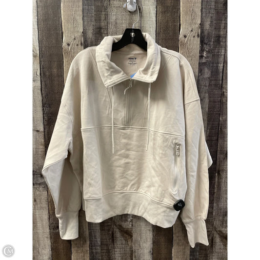 Athletic Top Long Sleeve Collar By Old Navy In Beige, Size: 3x