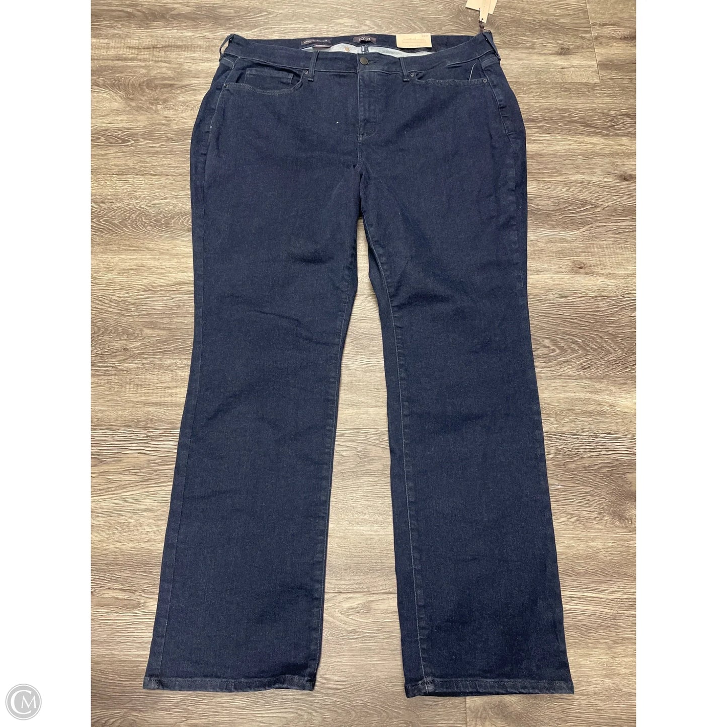 Jeans Straight By Not Your Daughters Jeans In Blue Denim, Size: 20